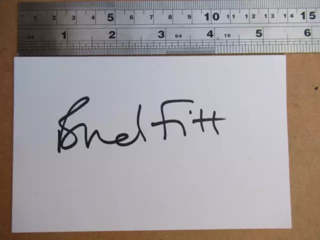 Brad Fitt  Actor    Autograph ( File SB2)