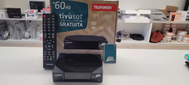 Telefunken TKF-S2000 Full HD Sat-Receiver mit Aktiver TIVUSAT Karte