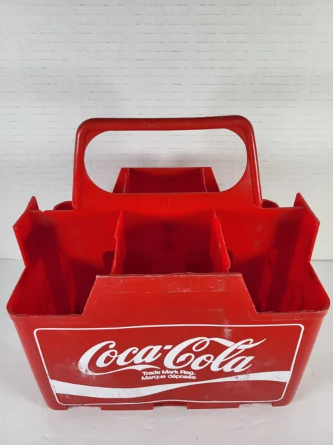 Coke Coca-Cola Plastic Vintage 6 Bottle Carrier Clean Collectible 1977 2