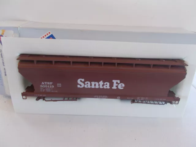 Front Range #4066 Santa Fe 6 Pack 3 Bay Hopper Grain Car Atsf #305118 Ho Scale