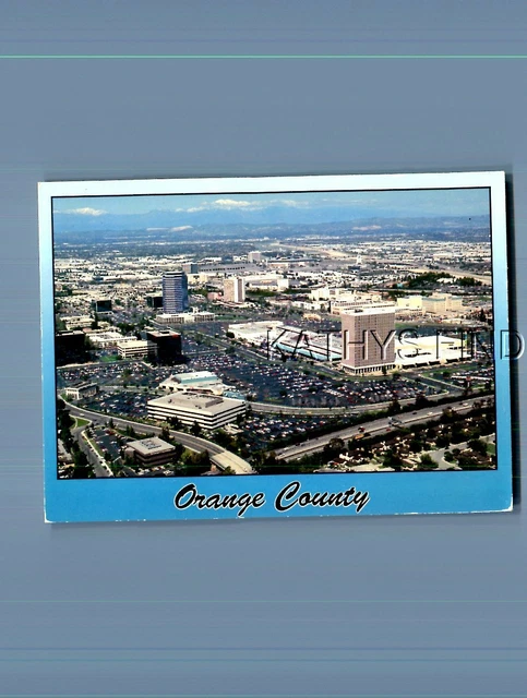California Postcard V+9868 Aerial View Over Orange County