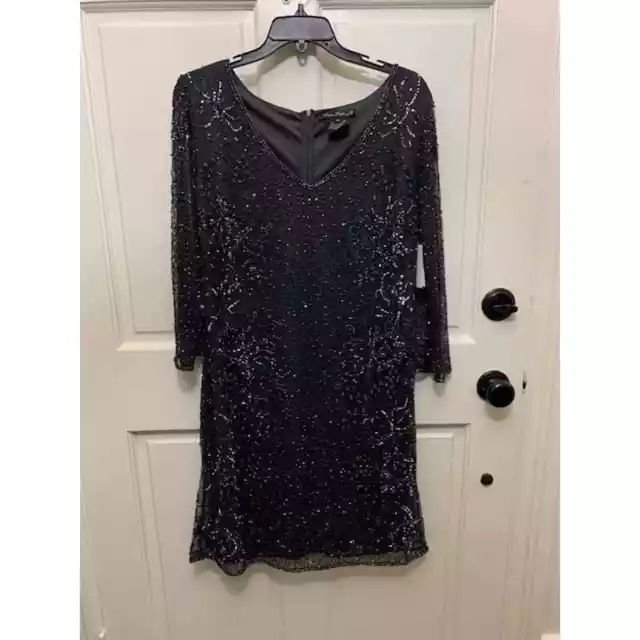 Pisarro Nights Dress Formal Beaded Party Cocktail New Plus Size 16