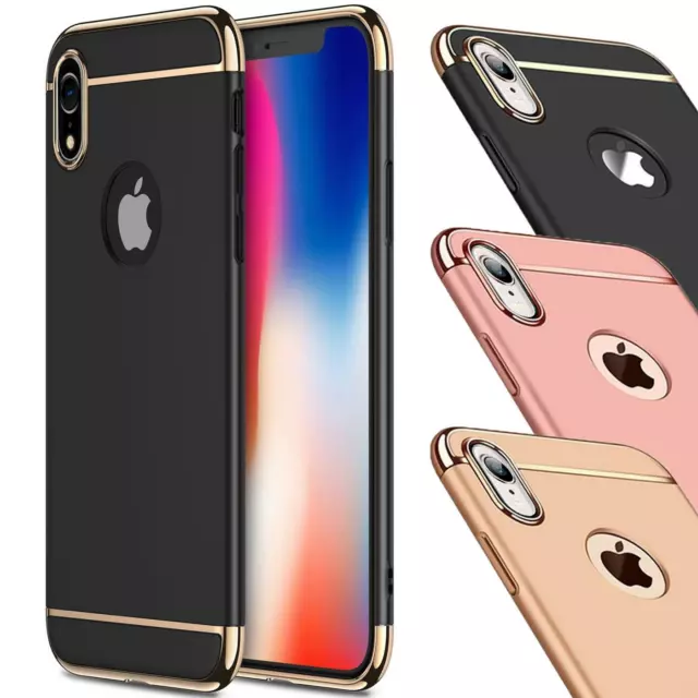 Bumper für iPhone Xr Soft Case Cover 2-Farbige Rückschale Schutz Tasche