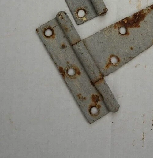 Pair Vintage Strap Hinges Cabinet Barn Door Gate Pair 9" Long 3