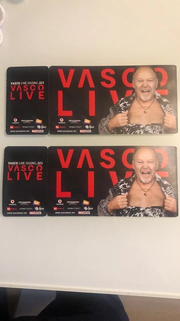 VENDO 2 Biglietti Vasco Rossi PRATO GOLD Roma 16 Giugno