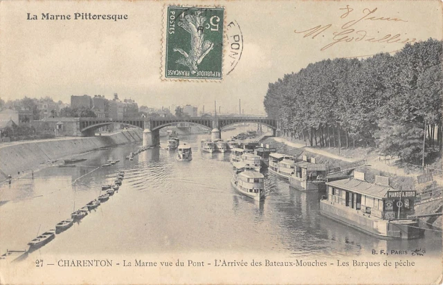 Cpa 94 Charenton / The Arrival Of Fly Boats / Fishing Boats
