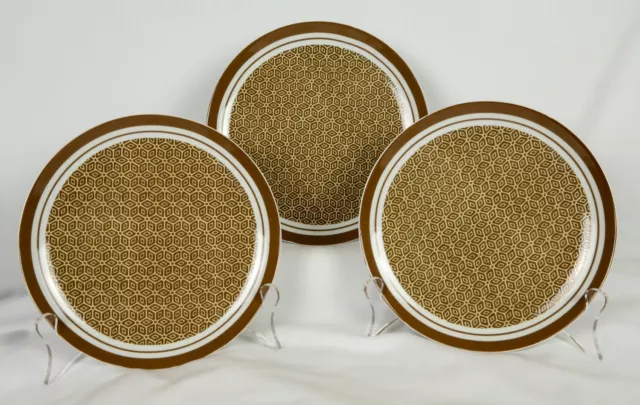 RARE [Set of 3] Georges Briard “Byzantine” 7 1/2” Snack/Salad/Dessert Plates MCM