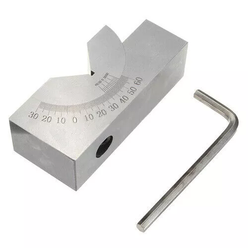 0°-60° Adjustable Angle Block Set V Angle Gauge Block Precision Micro Milling AO