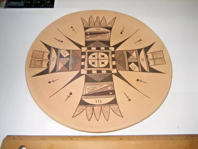 Alice Dashee  Hopi 8 3/4" Diameter  Decorated  Polychrome Plate 2006