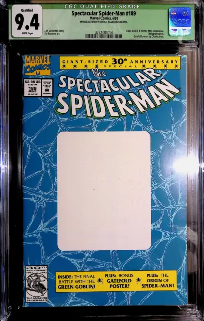 SPECTACULAR SPIDER-MAN 189 *RAREST COMIC EVER* Only 3 Printed without HOLOGRAM!