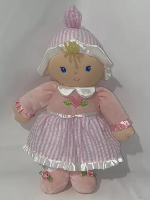 KIDS PREFERRED My First Baby Doll Pink Blonde Hair Blue Eyes Soft Plush 12” 2019
