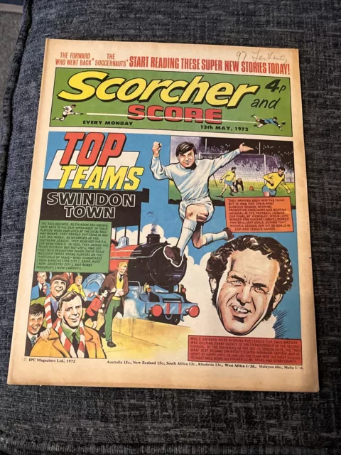 Scorcher and Score Comic - 13 May 1972 - Swindon Town