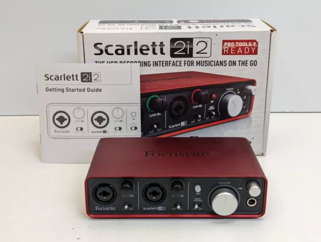 Interfaz de grabación USB Focusrite Scarlett 2i2