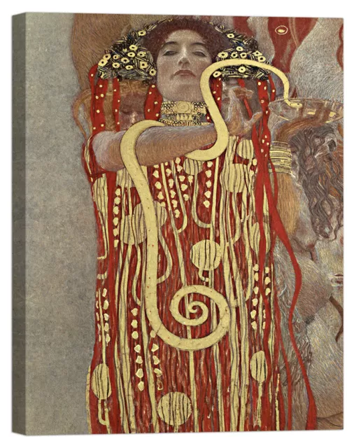 Stampa su Tela Vernice Effetto Pennellate Klimt - Medicina