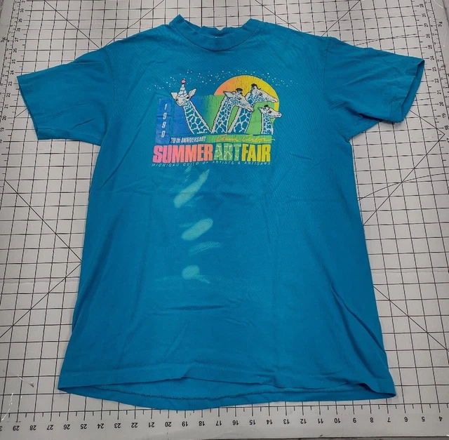 Vintage 1990 Hanes Beefy T Shirt Adult Large Made In USA single stitch