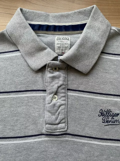 MENS GENUINE TOMMY Hilfiger Denim Style Blue Long Sleeve Shirt