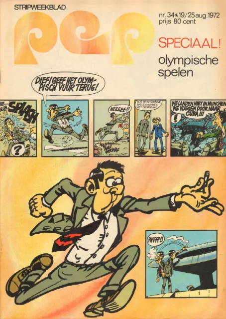 PEP 1972  nr. 34 - AGENT 327 (COVER) / SPECIAL OLYMPISCHE SPELEN