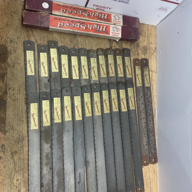 Vintage Starrett 856 High Speed Hacksaw Blades 14” 6T