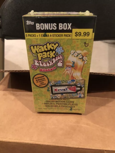 Wacky Packages FLASHBACK Series 2 Bonus Box Factory Sealed RARE