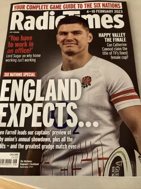 RADIO TIMES Magazin OWEN FARRELL Rugby Six Nations Special 4-10 Februar 2023 NEU UK