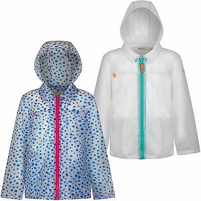 Regatta Girls Epping Jacket Waterproof Coat Transparent