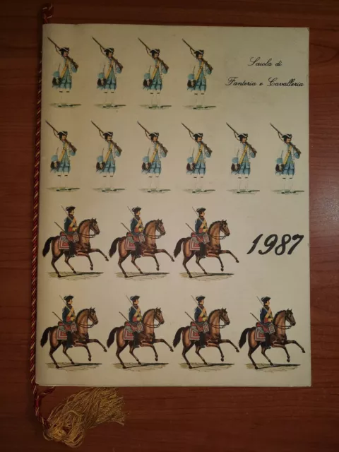 Calendario Scuola di Fanteria e Cavalleria 1987 con Cordoncino