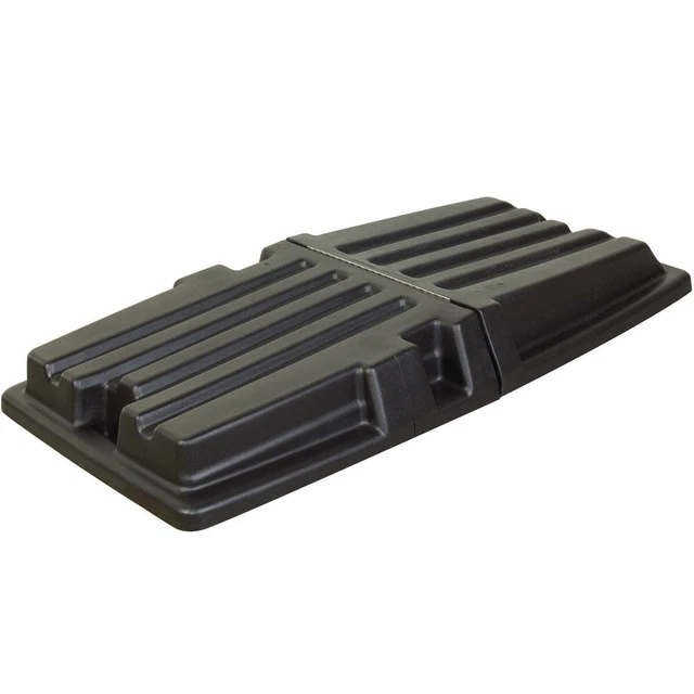 Domed Tilt Truck Lid, 1/2 Cubic Yard, Black, 1/Each