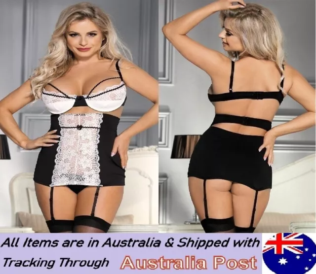 Plus 5XL Sexy Lace Suspender Garter Belt womens lingerie shape wear pantie