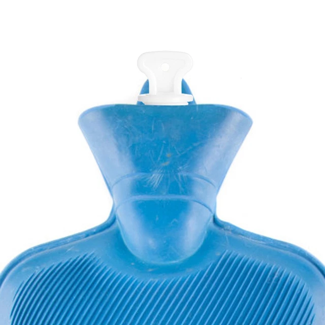 Bouillotte En Caoutchouc – Capacité 2 Litres, Couleur Rouge (aléatoire), Neuve