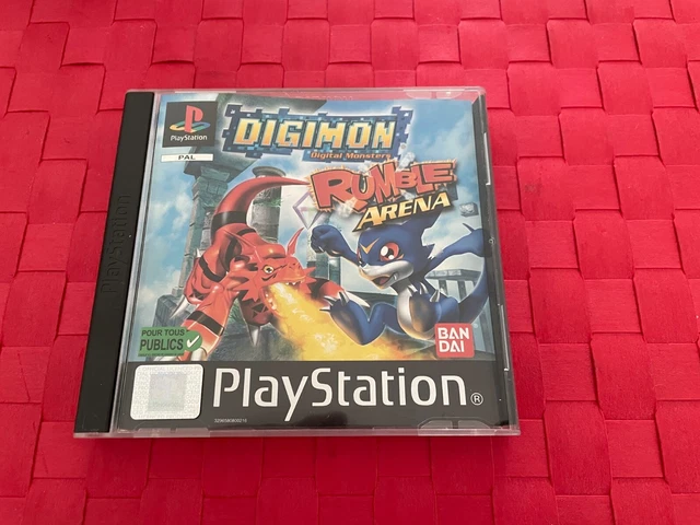 Jaquette Arrière PS1 Digimon Rumble Arena - Sony PlayStation 1