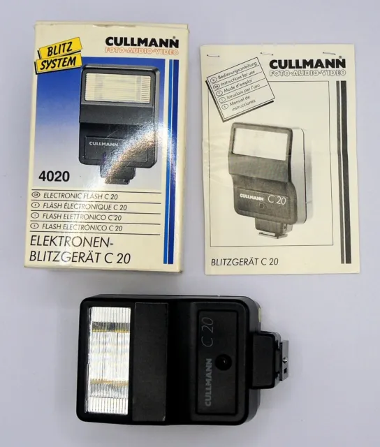 1 Blitzgerät Cullmann C 20 incl. Gebrauchsanleitung und Originalverpackung
