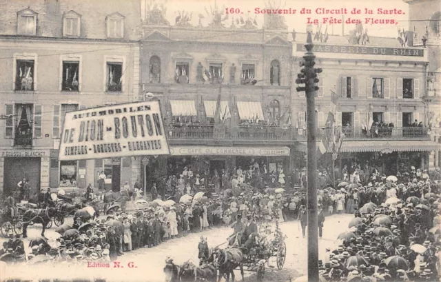 Cpa 72 Souvenir Du Circuit De La Sarthe / La Fete Des Flores
