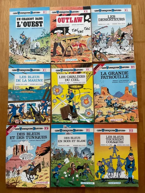 LES TUNIQUES BLEUES - Lot de 9 albums brochés - Réeditions