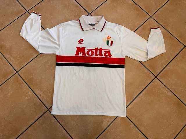 Maillot AC Milan 1993/94 Baresi N°6 - Scudetto - Lotto - Manches Longues - Taille L