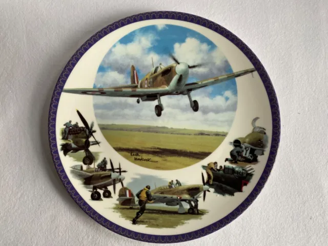 RAF Fighter Command Spitfire For King & Country WWII Collectors 10¾" Plate