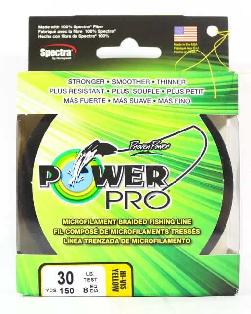 Power Pro Spectra Braided Fishing Line 50 lb Test 150 Yards Yellow 50lb