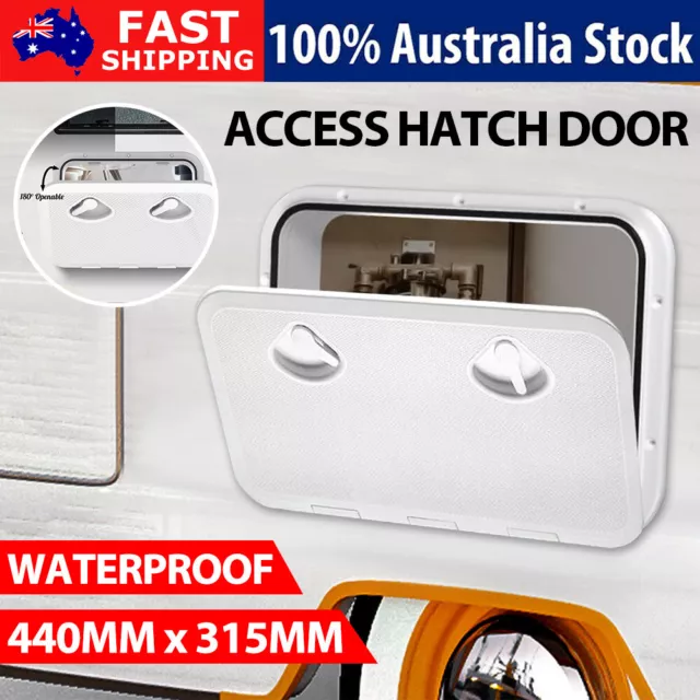 440x315mm Lockable Caravan Door Access Hatch Service Locker Lid Storage RV Boat