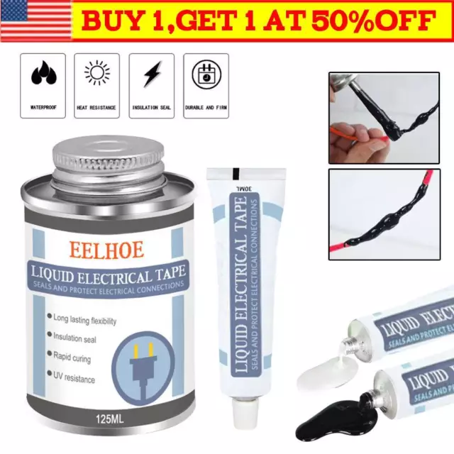 125ML Liquid Insulation Electrical Tape Tube Paste Waterproof Anti-uv Fast Dry