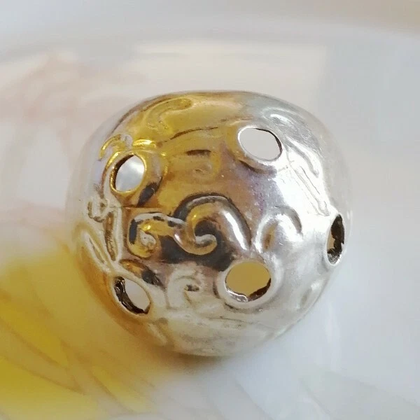 Superbe ancienne bague dome argent massif et émaux bressans XIXeme T57 | Ancien bijoux montre