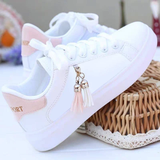 Mesh white shoes ladies fashion breathable shoes students Korean casual shoes sp