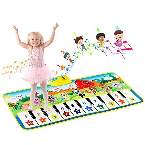 TAPIS DE PIANO-JOUET Enfant 1-8 Ans, Jouet de Bébé éducation