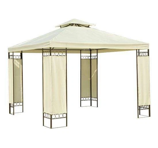 Pavillon Gartenpavillon Partyzelt Gartenzelt Garten Zelt Bierzelt 3X3M Beige