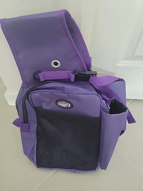 Tough 1 Nylon Water Bottle/Gear Carrier Saddle Bag Purple