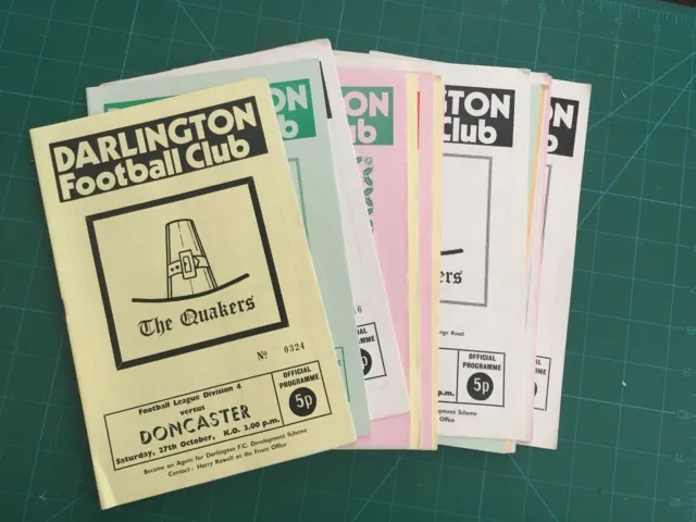 DARLINGTON - HOME  - DIVISION 4 - 1973/1974 - select programs required