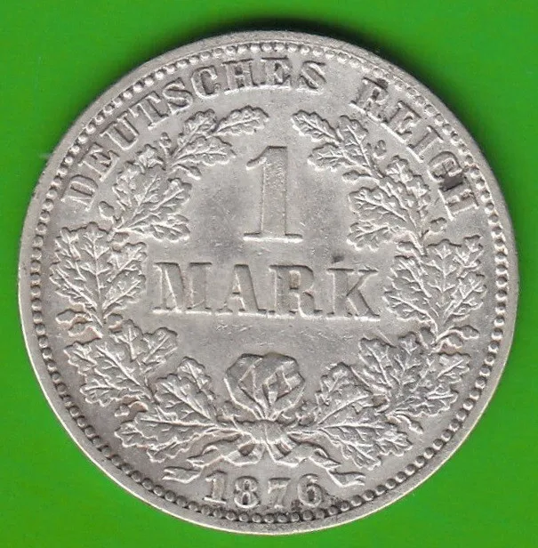 Kaiserreich 1 Mark 1876 G sehr schön seltener nswleipzig