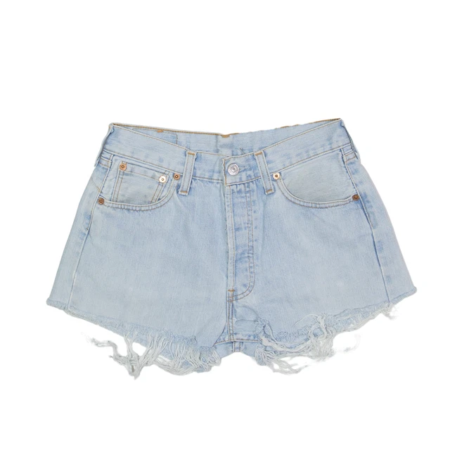 Pantaloncini denim Levi's 501 orlo grezzo blu regolare donna XS W26