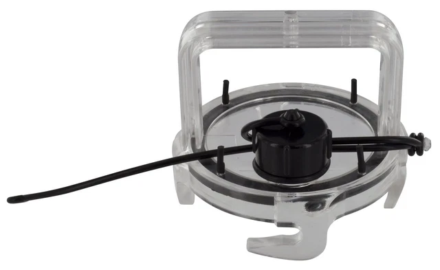 Valterra F02 3106Cl Ez Coupler Valve Cap With Handle   3.9", Clear