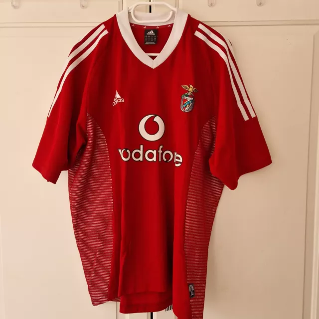 SLB Benfica Lissabon Player Shirt ? 2002/2003 Camisola, Adidas Size L