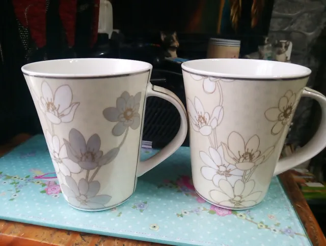 2 New Belleek Living Mugs