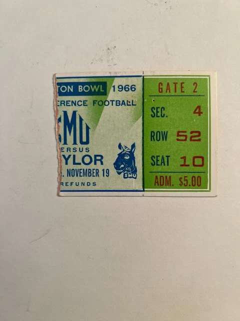 1973 Baylor Bears vs Arkansas Razorbacks NCAA Football Ticket Stub GOOD+